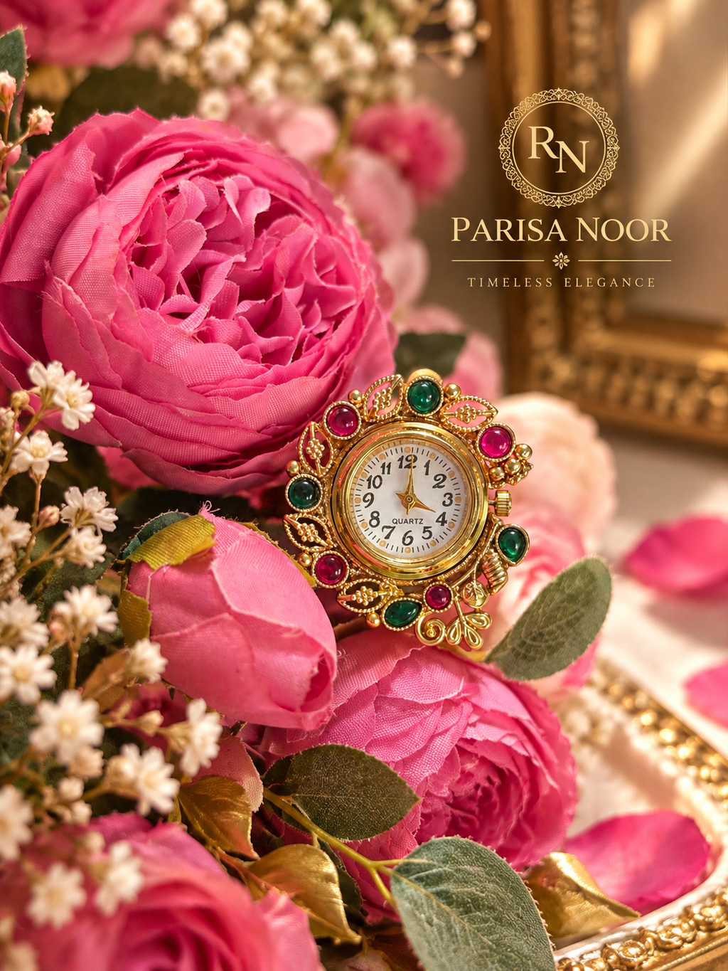 Ruhzara Heritage Adjustable Ring Watch