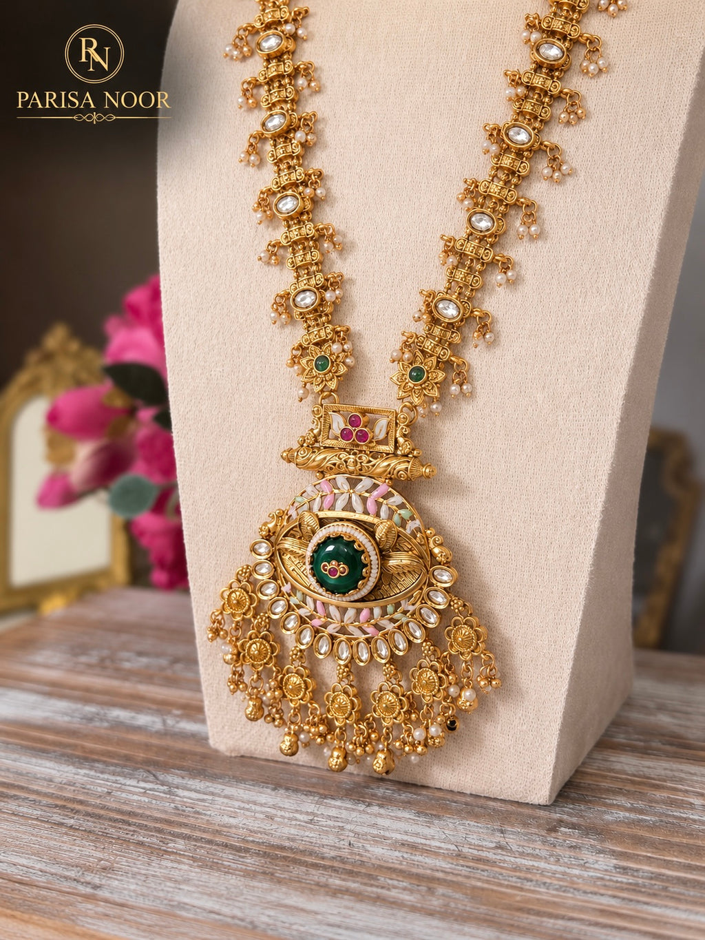 Zohra Rajwadi Heritage Long Necklace Set