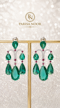 Emerald Étoile Luxury Chandelier Earrings