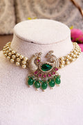 Noor Zariya Pearl Statement Choker Necklace Set