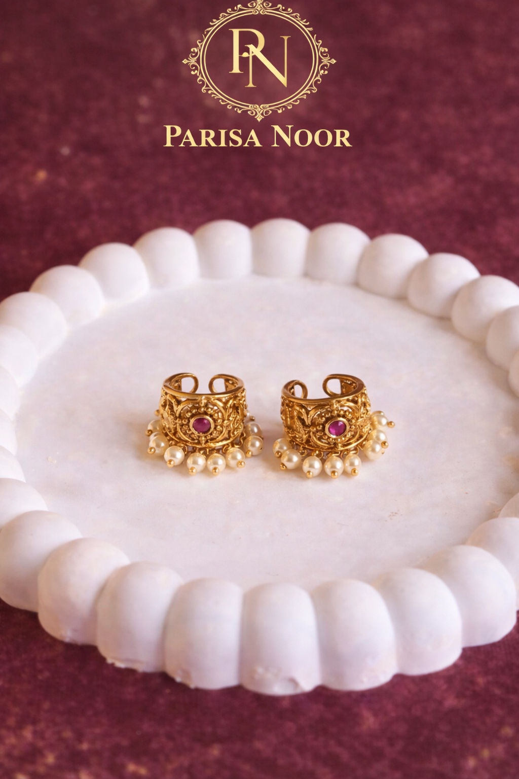 Pearls Bugadi Ear Cuff