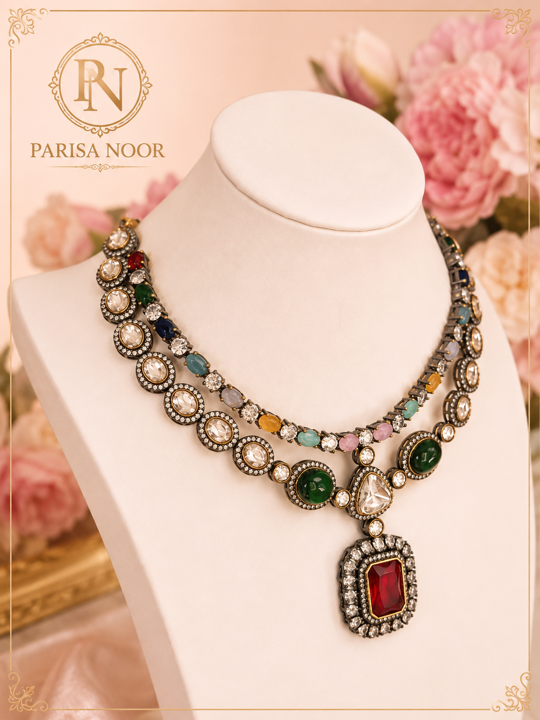 Madhuri Bollywood Designer Kundan Necklace Set