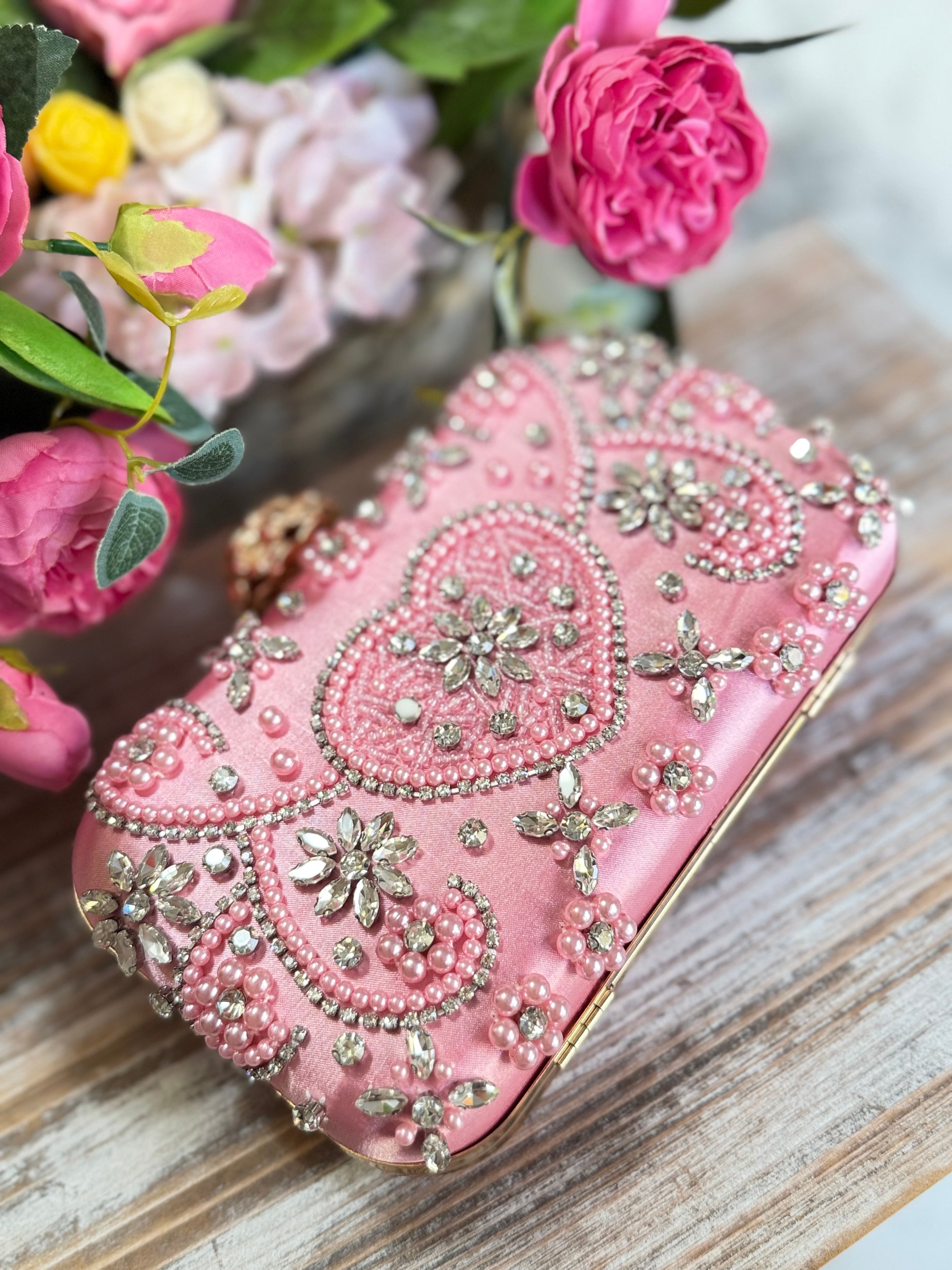 Noor Blossom Pink Clutch