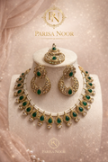Zareen Green heritage necklace set