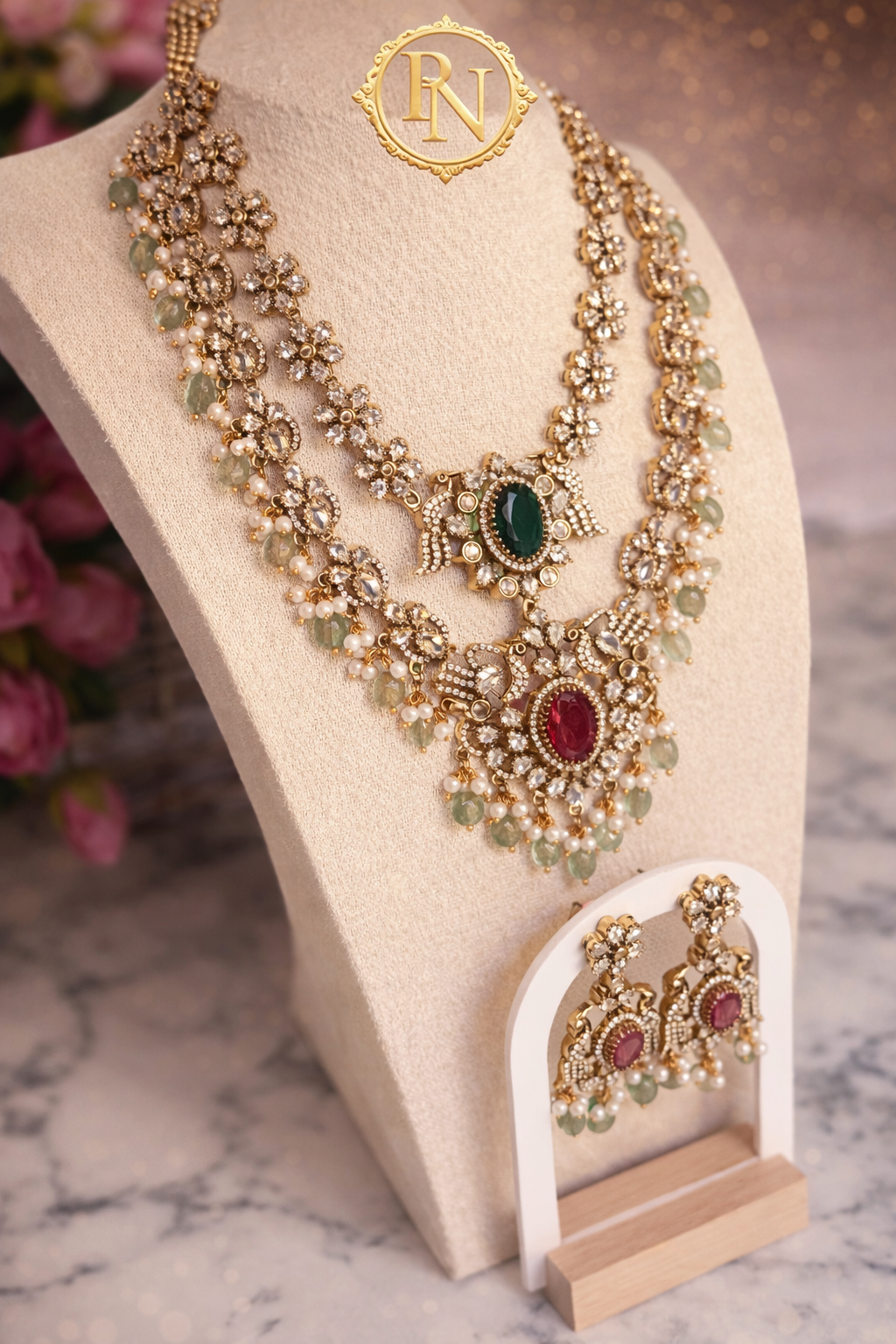 Rita Victorian Layered Necklace Set