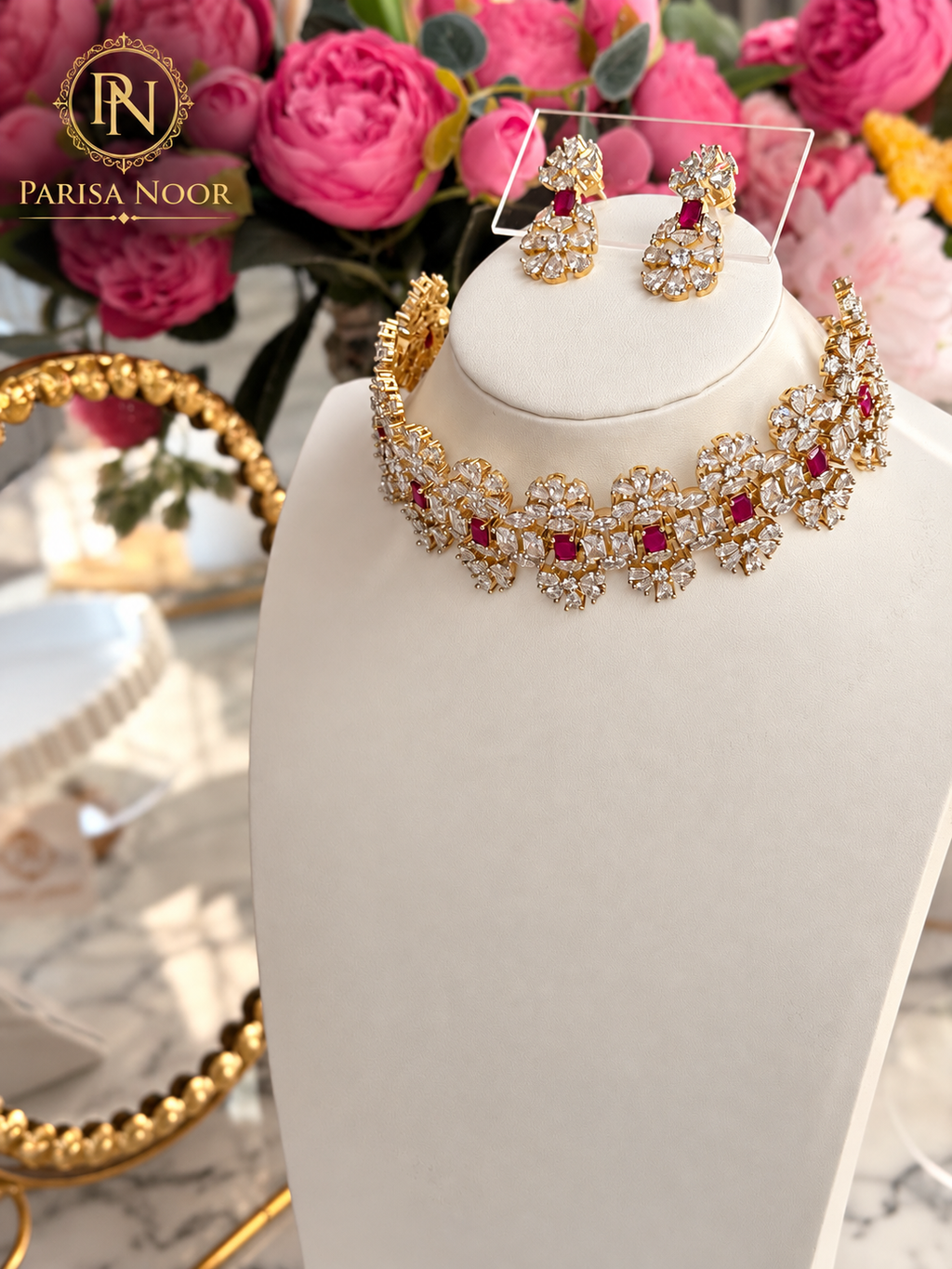 Elowen Premium Designer AD Choker Set