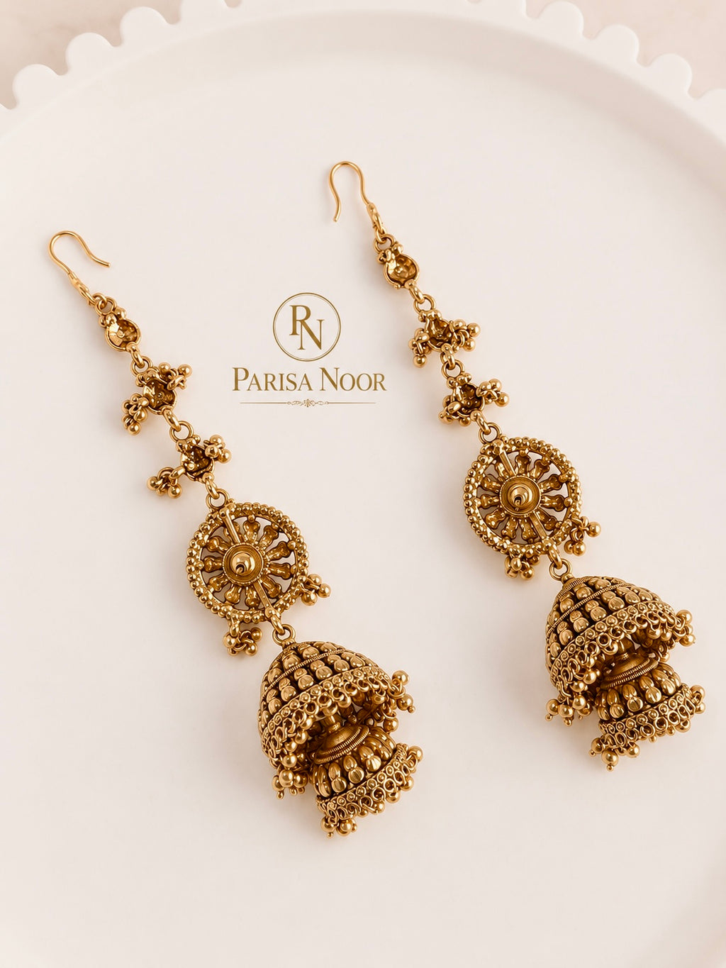 Vedika Royal Ghungru Jhumki Earrings