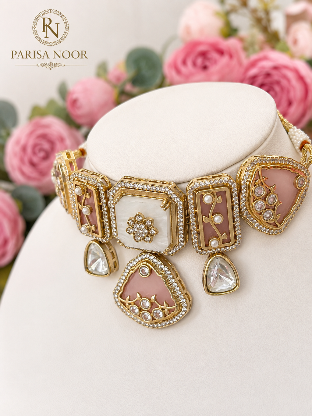 Alizeh Blush Pink Designer Choker Set