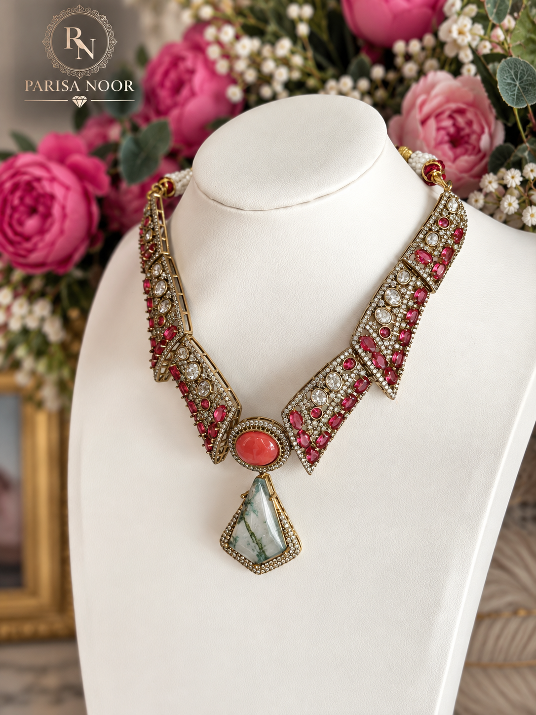 Veloura Premium Designer Moissanite Necklace Set