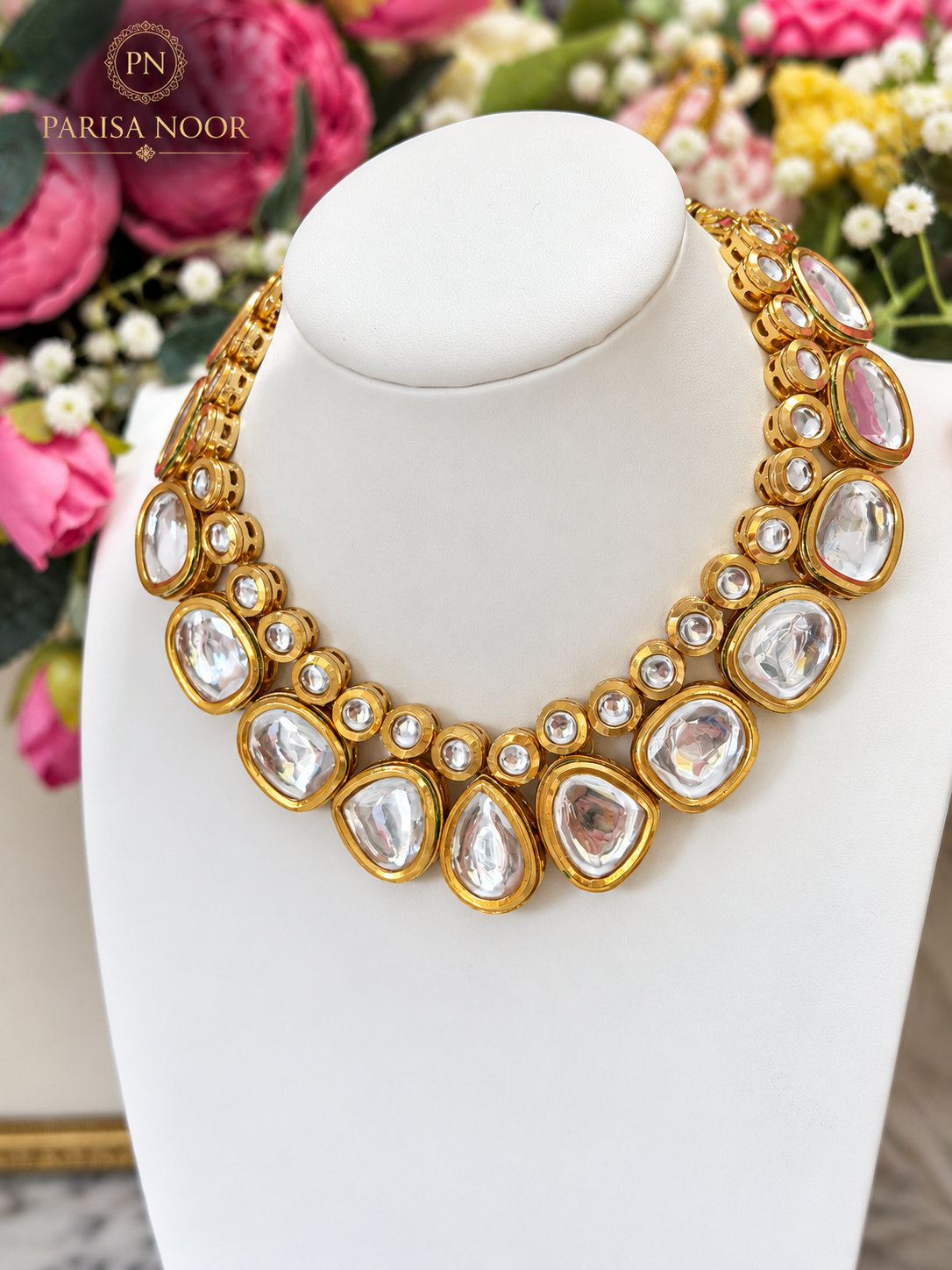Aroshika Reversible Kundan Meenakari Necklace Set
