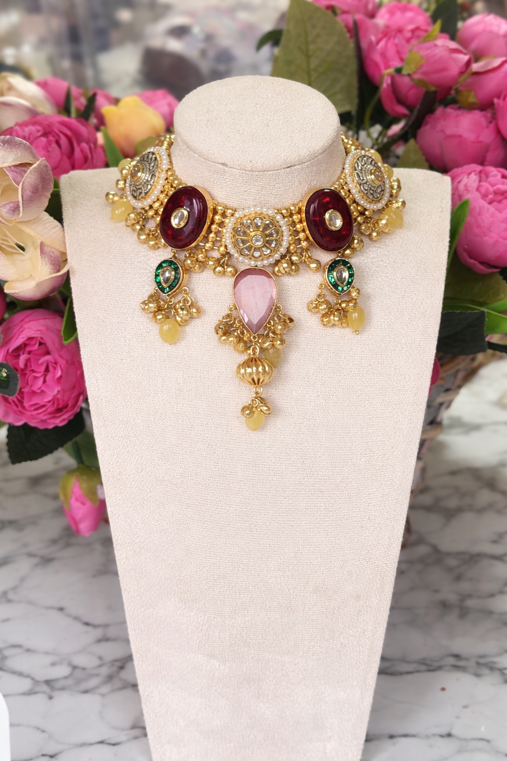 Shabnam Kashmiri Ghungru Necklace