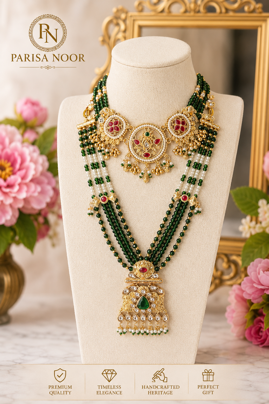 Rashmi Semi Bridal Combo necklace set