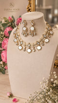 Moni Luxury Moissanite Mother of Pearl Necklace Set