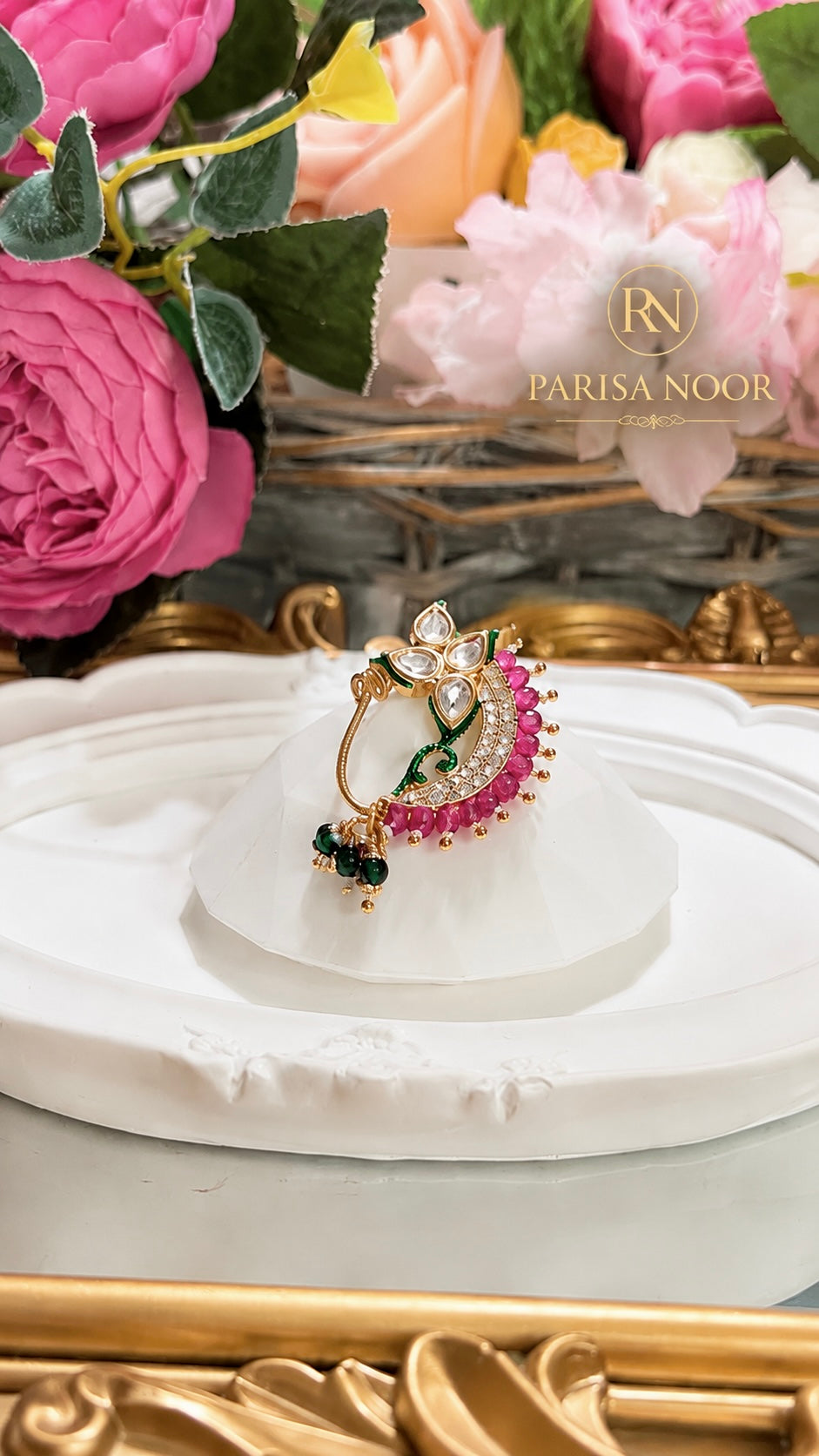 Adhira Luxury Moissanite Nose Ring