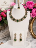 Ehsaas Polki Kundan Green Necklace Set