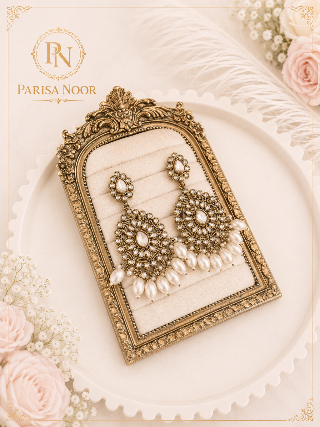 Aarini Kundan Pearl Choker Set