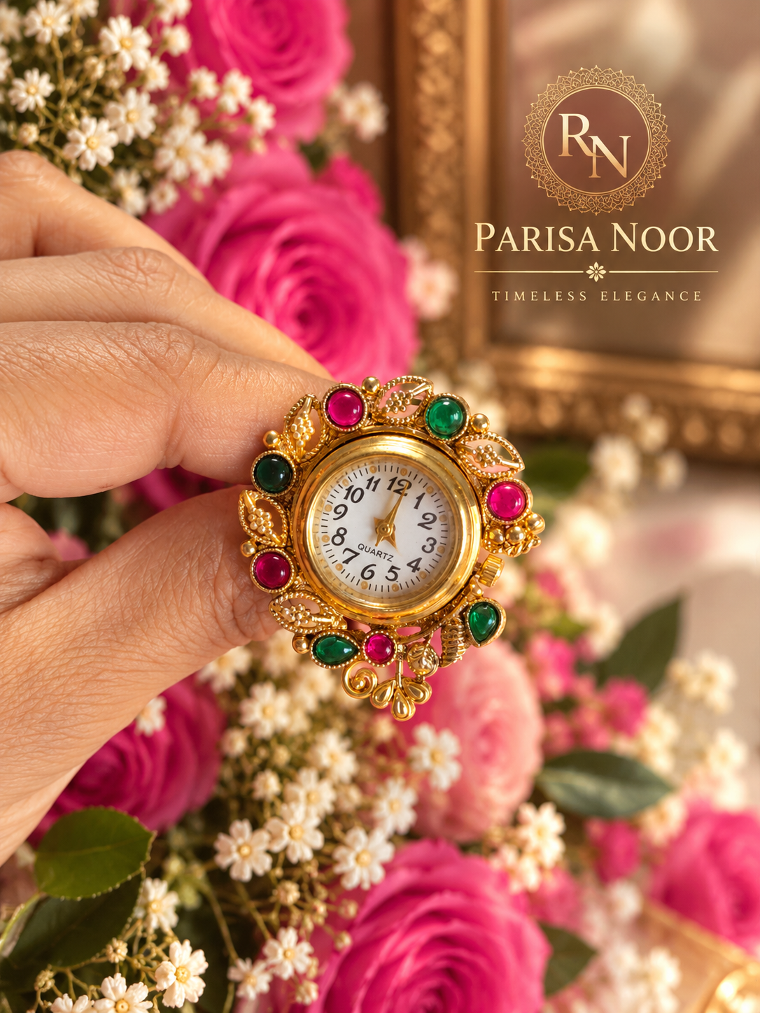 Ruhzara Heritage Adjustable Ring Watch