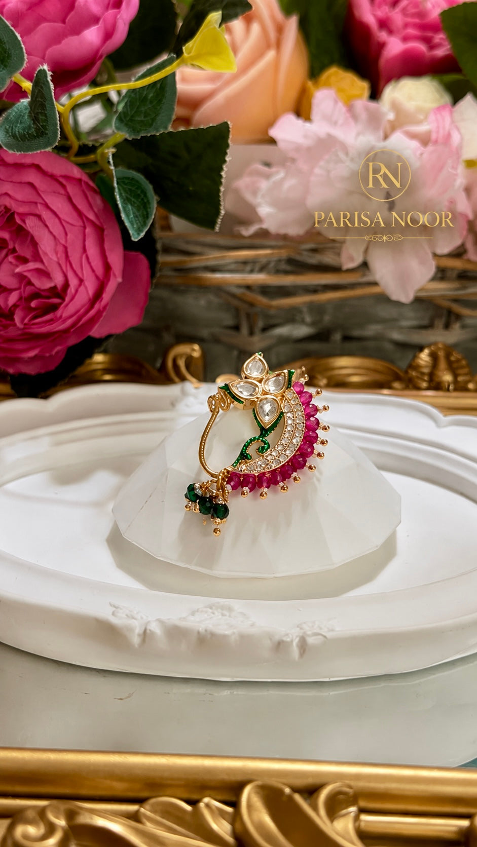Adhira Luxury Moissanite Nose Ring