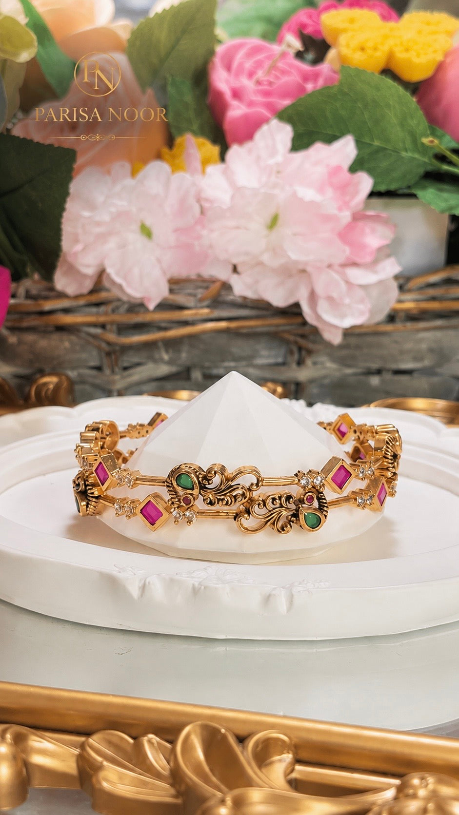 Rajnigandha Heritage Bangle Pair