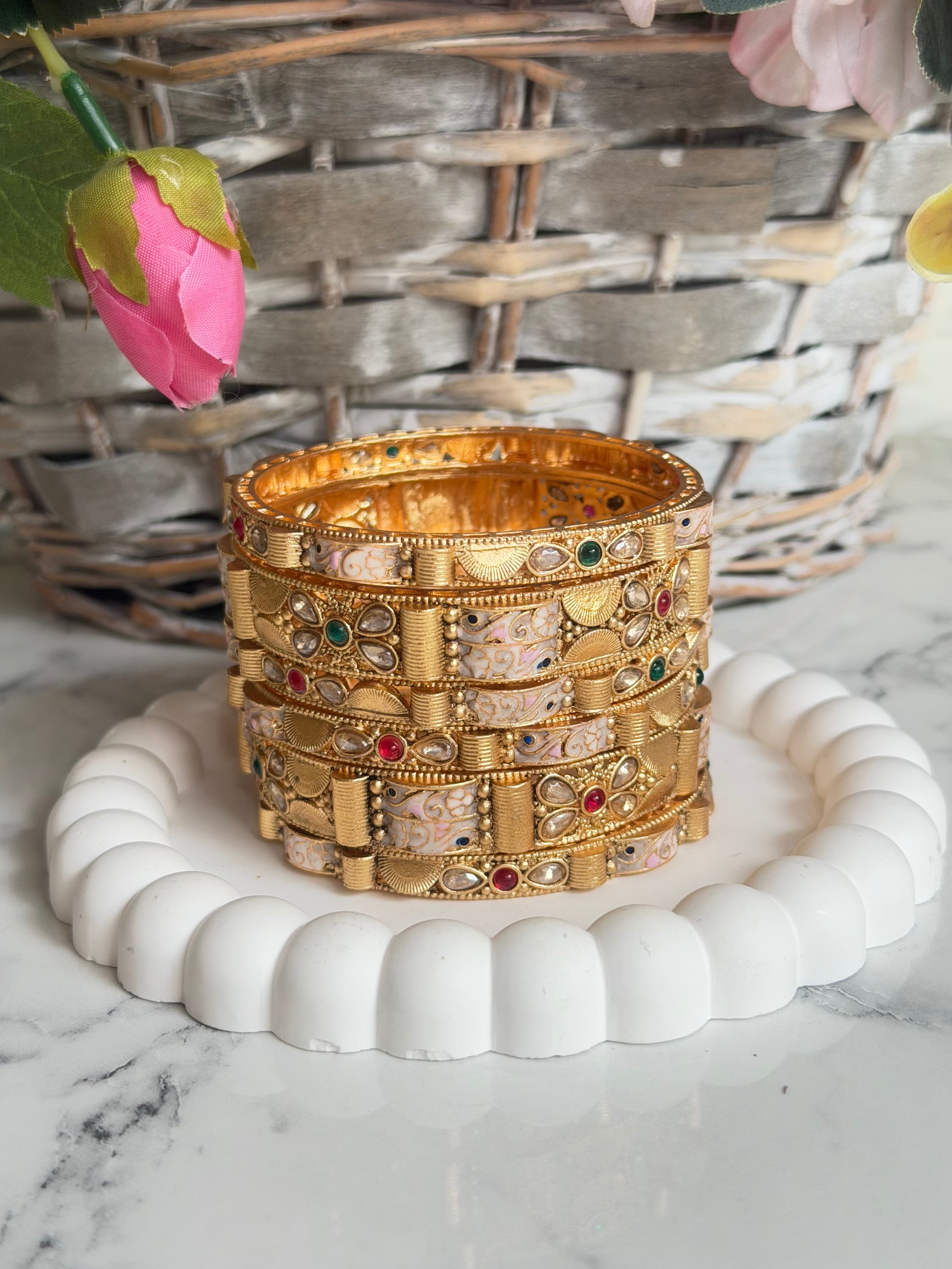 Apurva Royal Heritage Meenakari Bangle set
