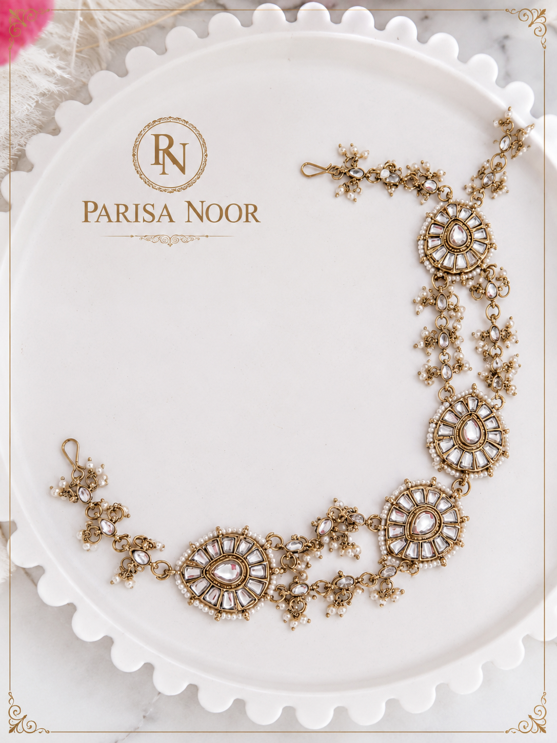 Aarini Sheeshphool Mathapatti Headpiece