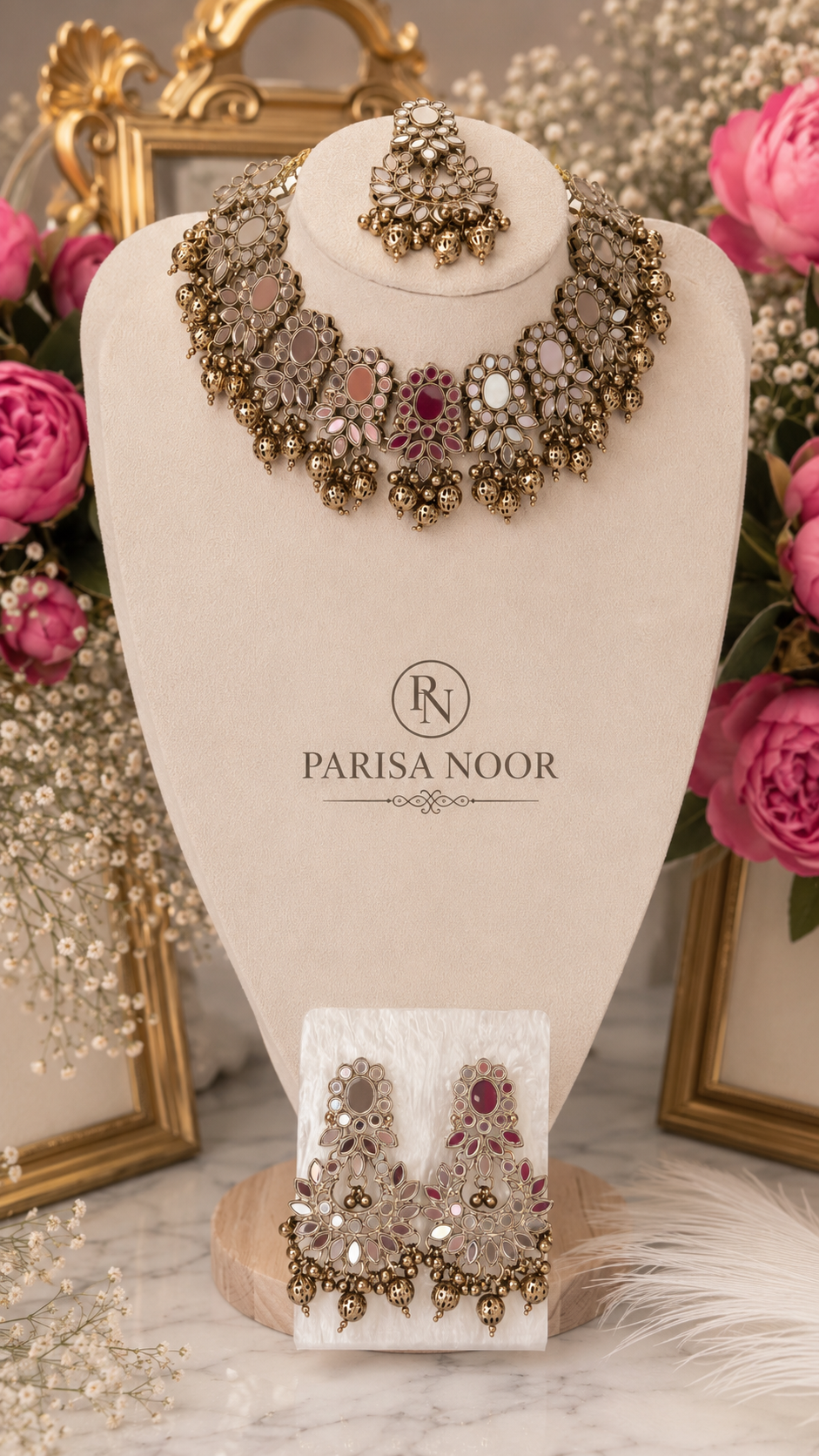 Roshina Heritage Mirror Necklace Set
