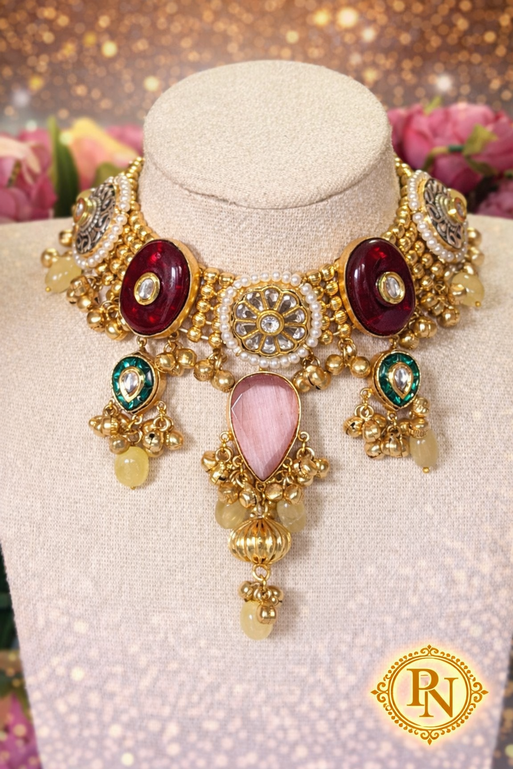Shabnam Kashmiri Ghungru Necklace