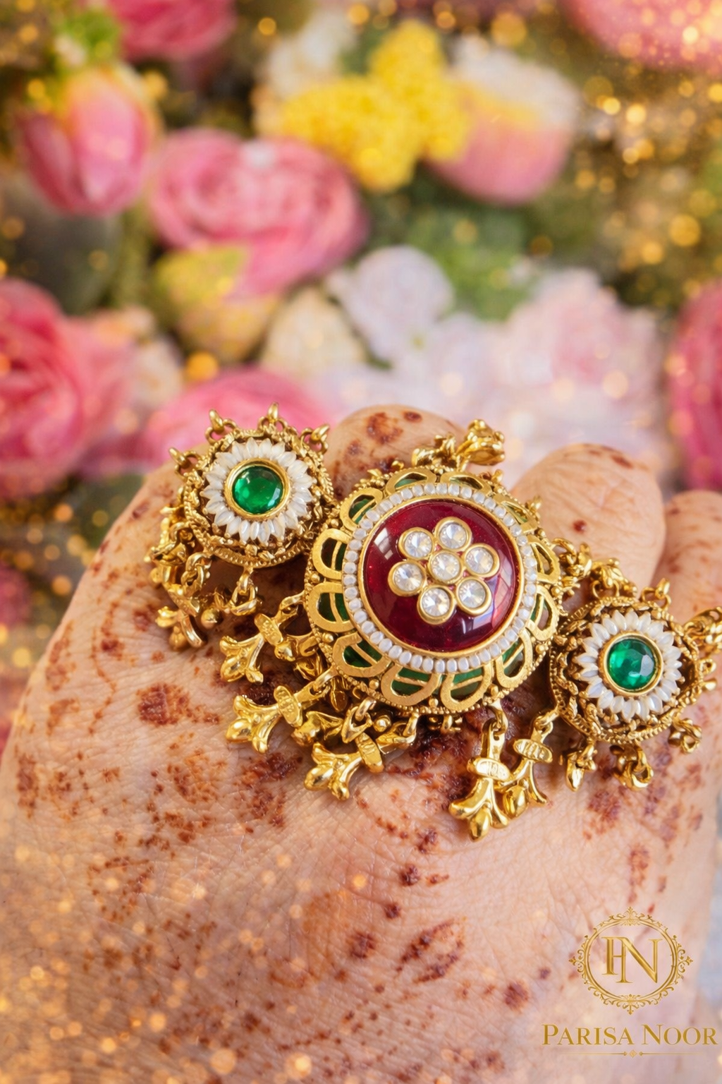 Hemani Heritage Double Ghungru Ring
