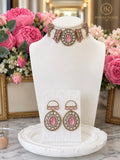 Rosalie Blush Pink Designer Choker Set