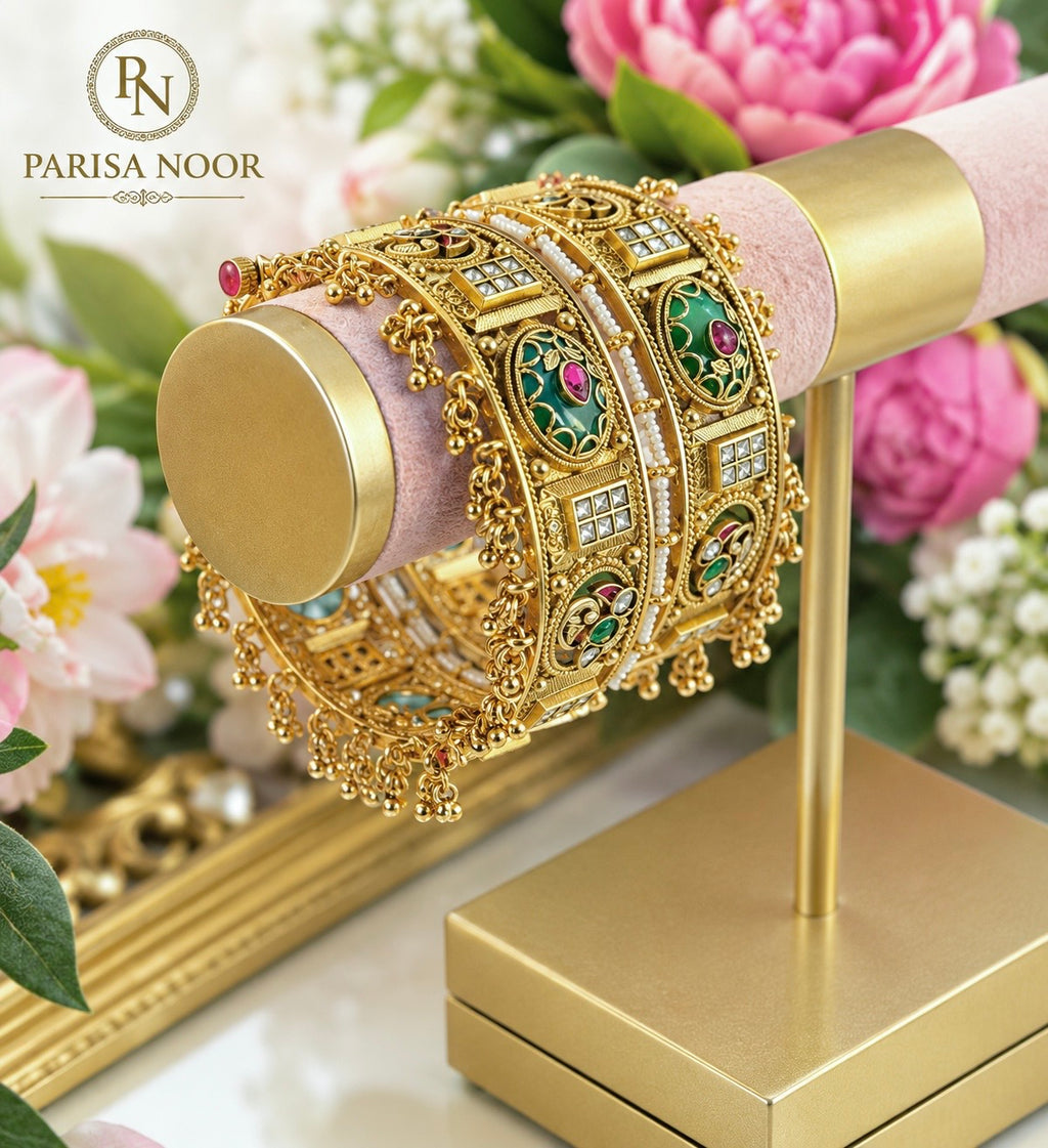 Afroza Rajwadi Heritage Openable Kada Bangle