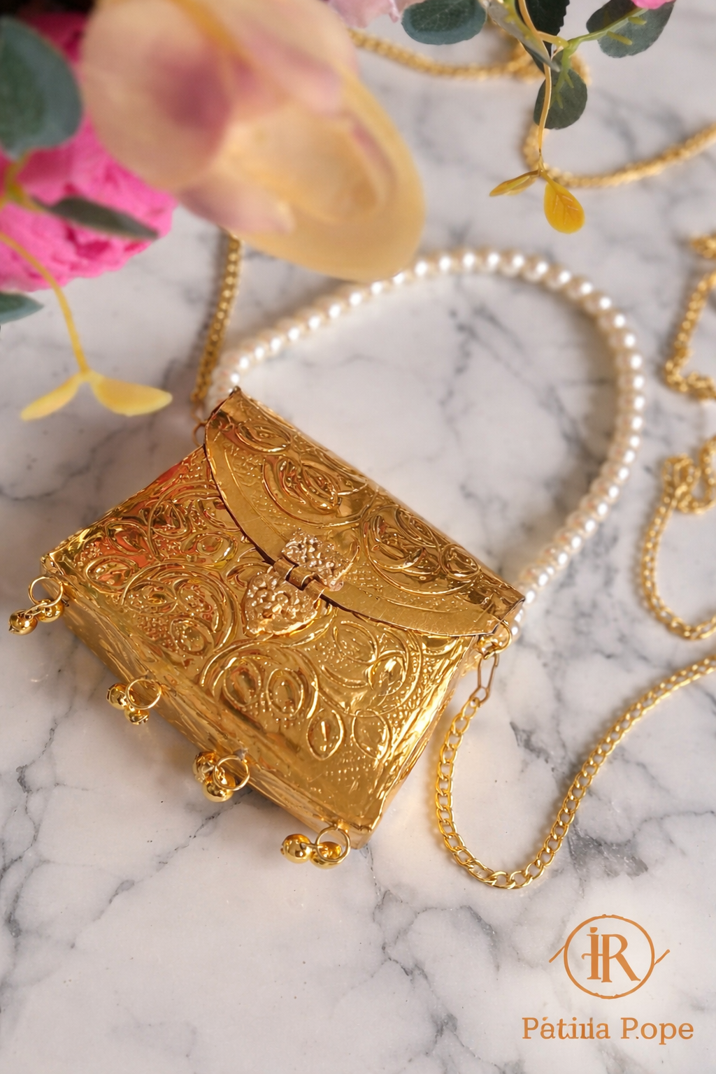 Fabian Luxury Brass Mini Clutch
