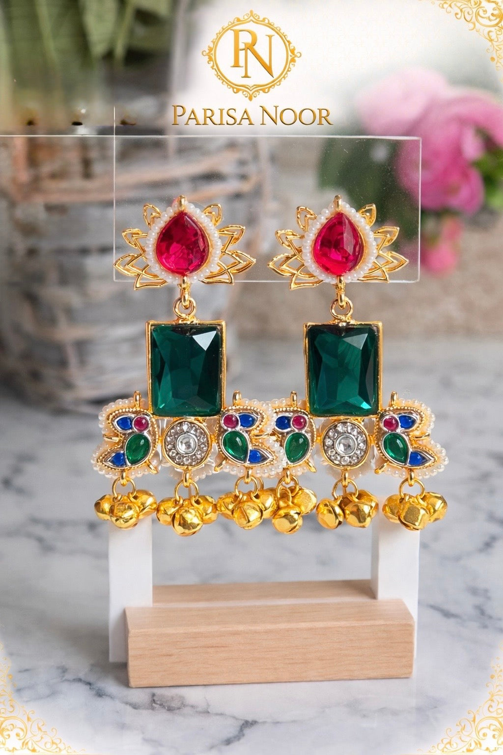 Mandana Designer Brass Earrings