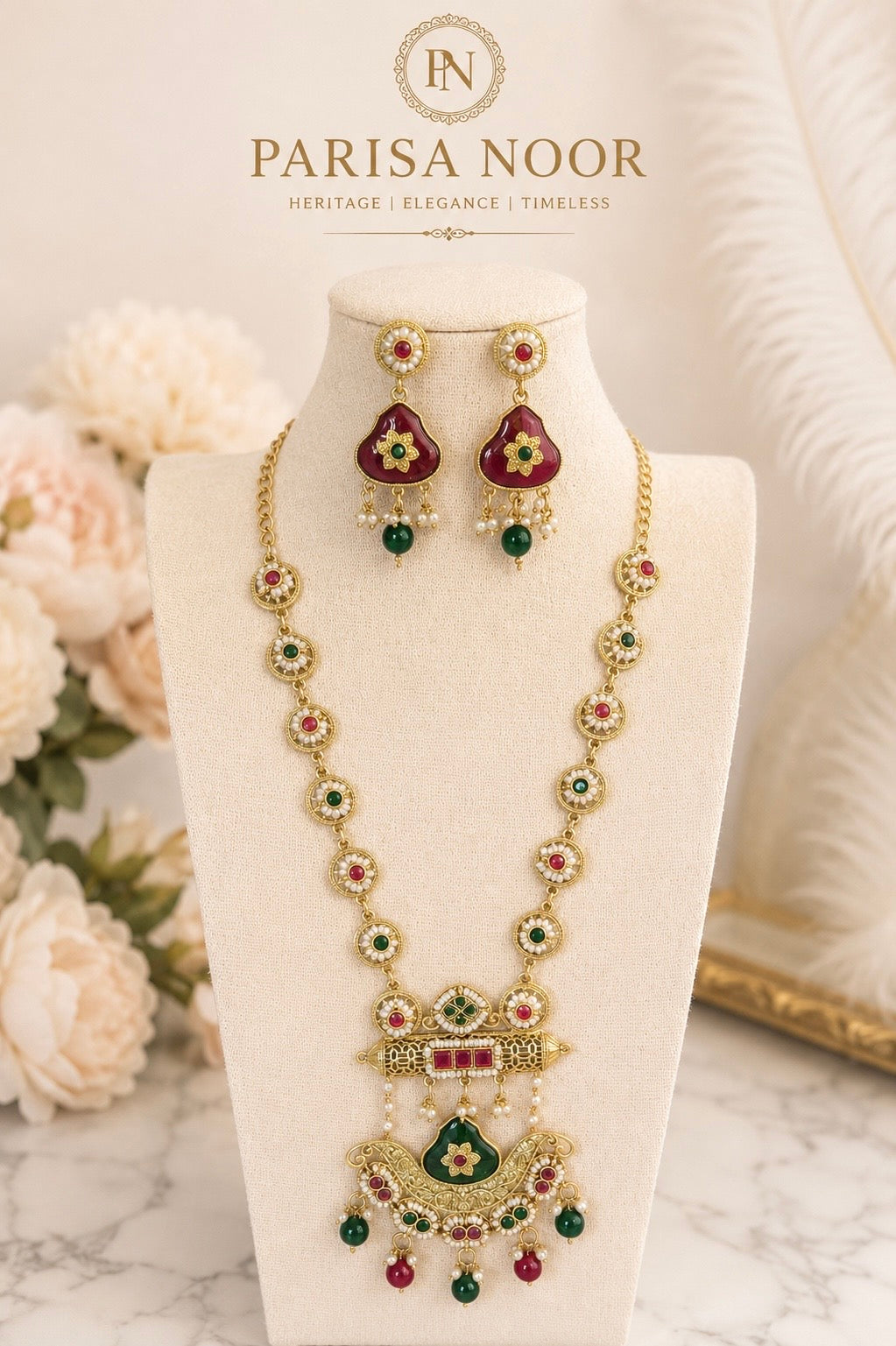 Rafa Heritage Long Necklace Set
