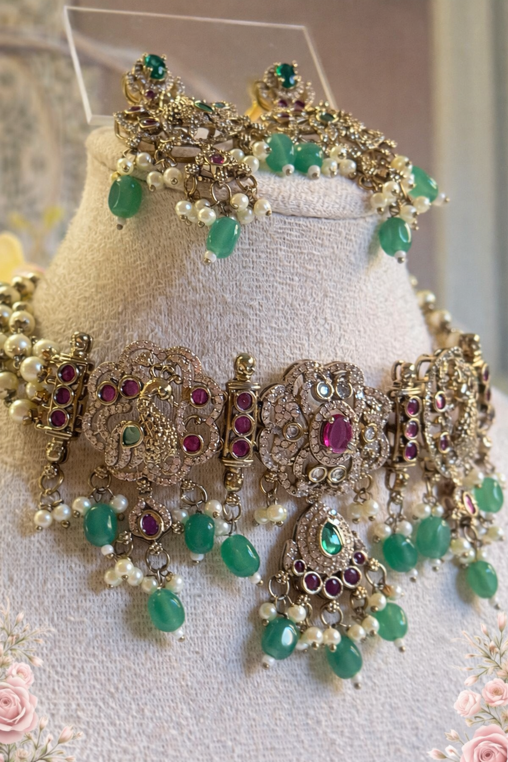 Bhumi Luxury Victorian Moissanite Choker