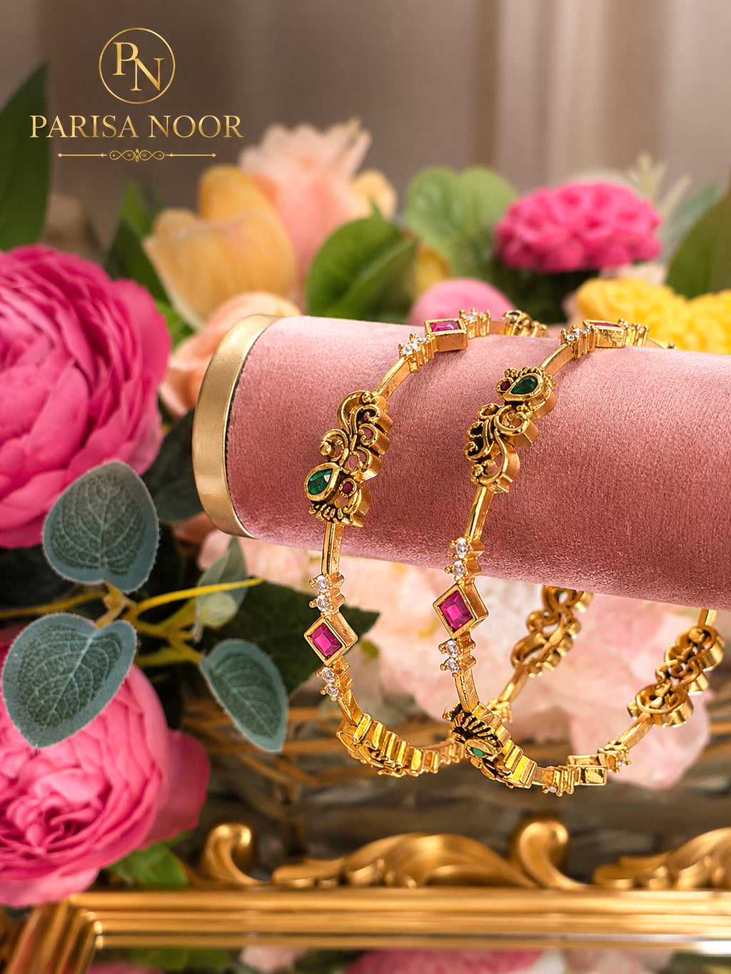 Rajnigandha Heritage Bangle Pair
