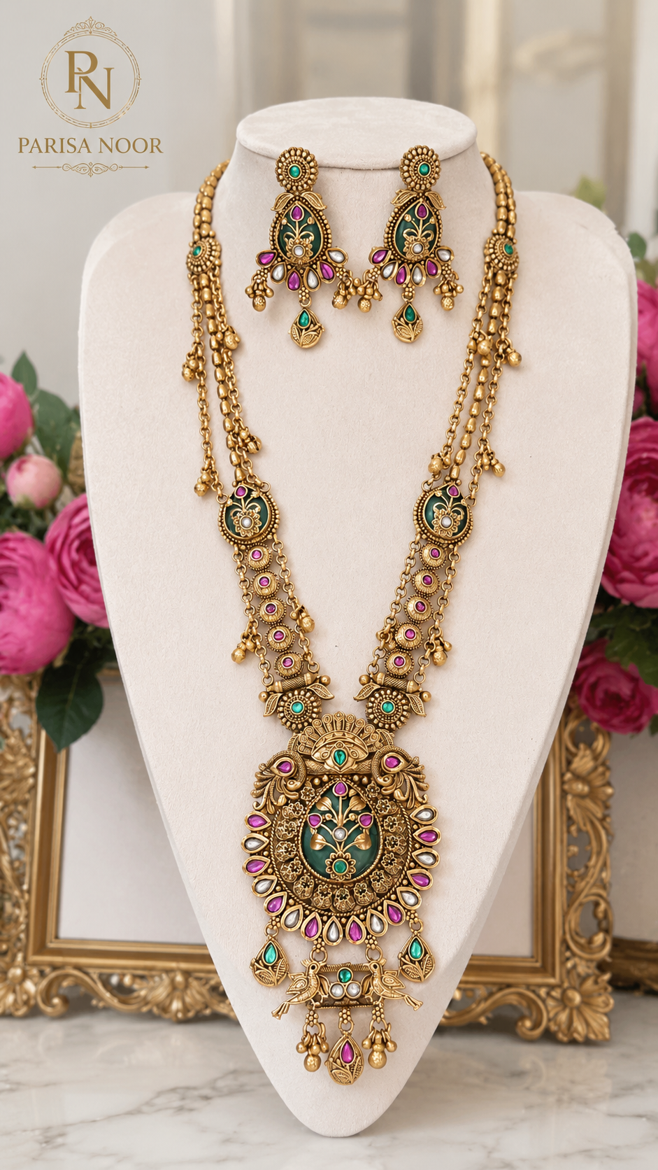 Janvi Royal Rajwadi Heritage Long Necklace Set