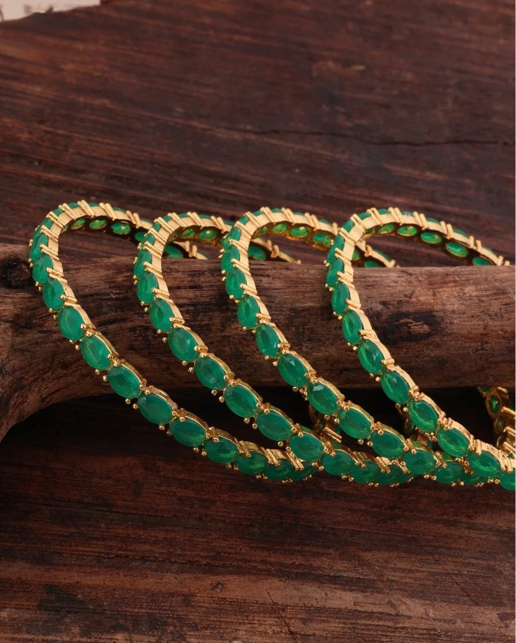Emerald Bangle Set