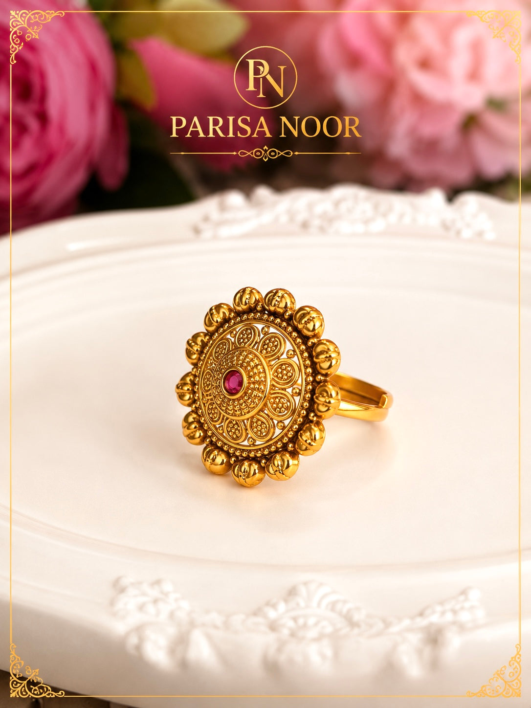 Parvati Heritage Ring Adjustable
