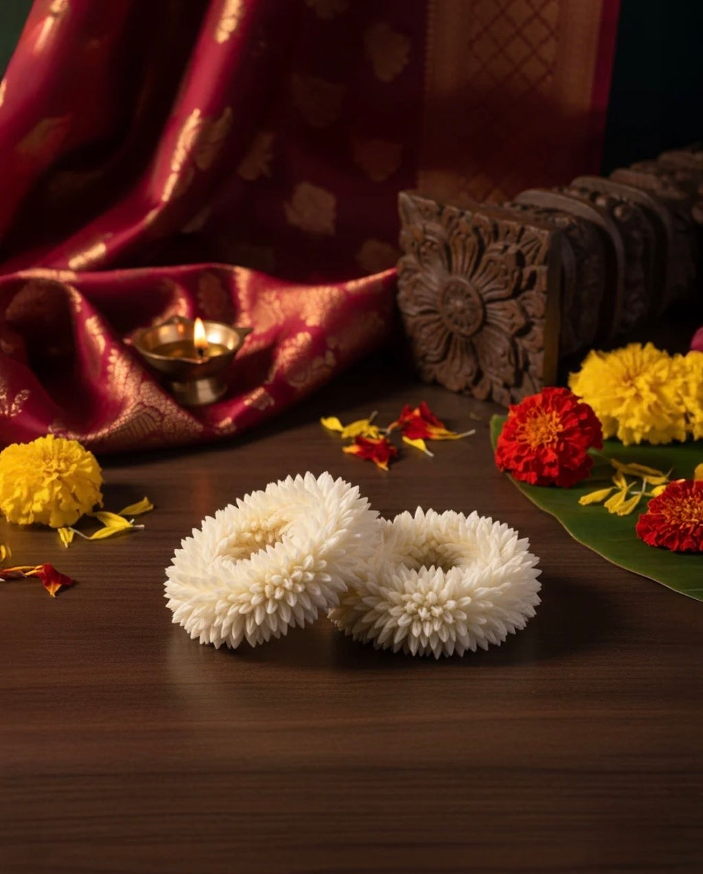 Scented Gajra Hair Accessories Scrunchies