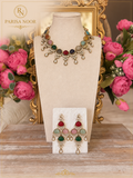 Sharvari Victorian Polki Multi Kundan Necklace Set