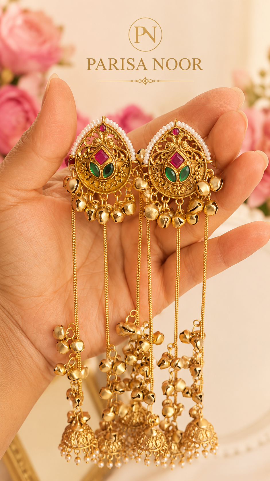 Shazmeen Kashmiri Jhumka Earrings
