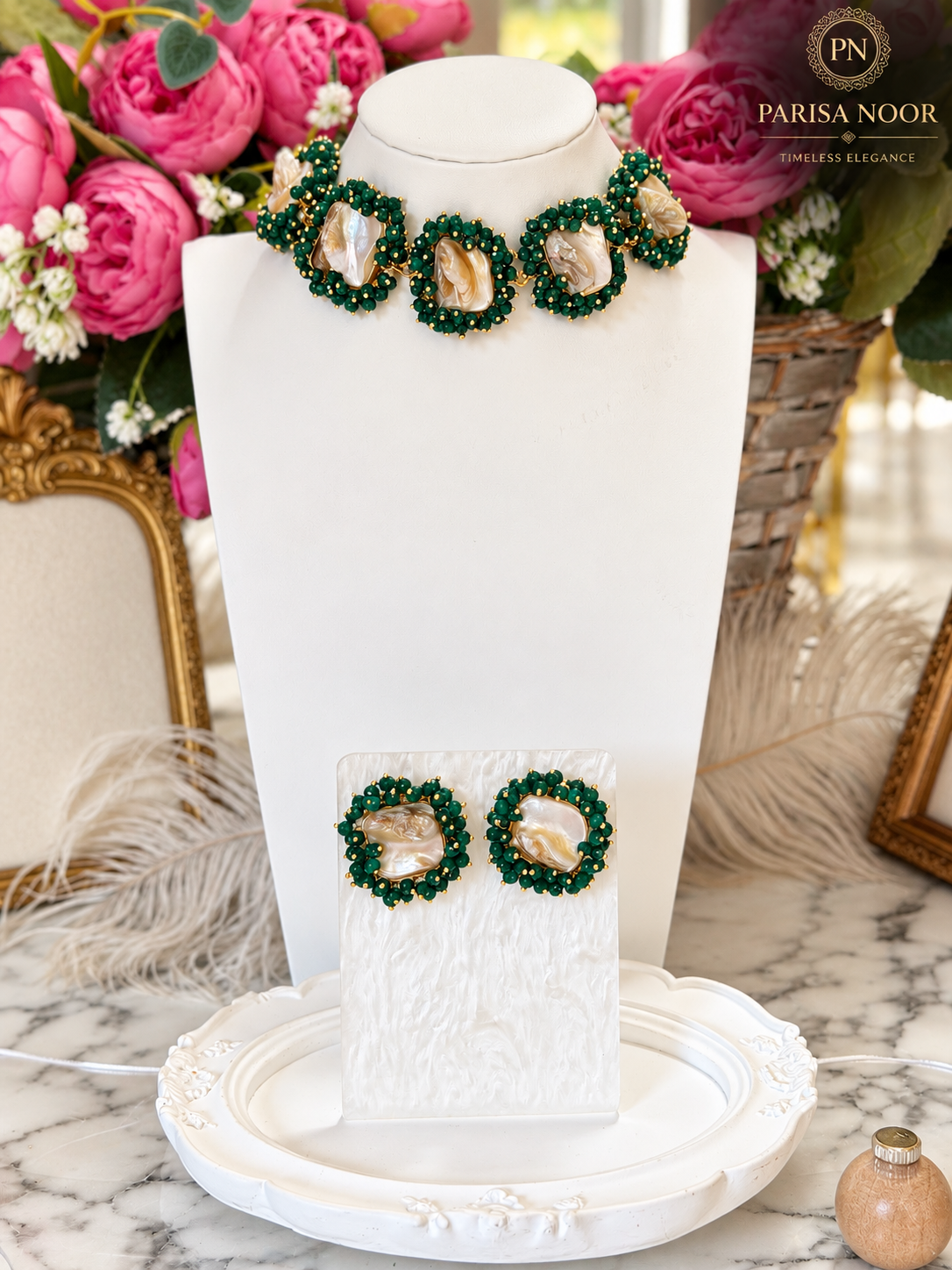 Vireya Pearl Harmony Designer Necklace