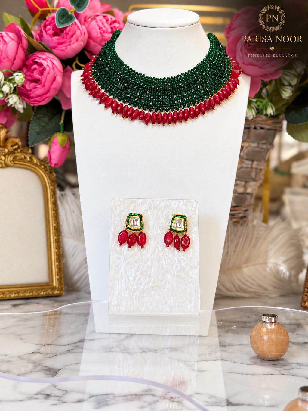 Zelaira Designer Beaded Necklace Set