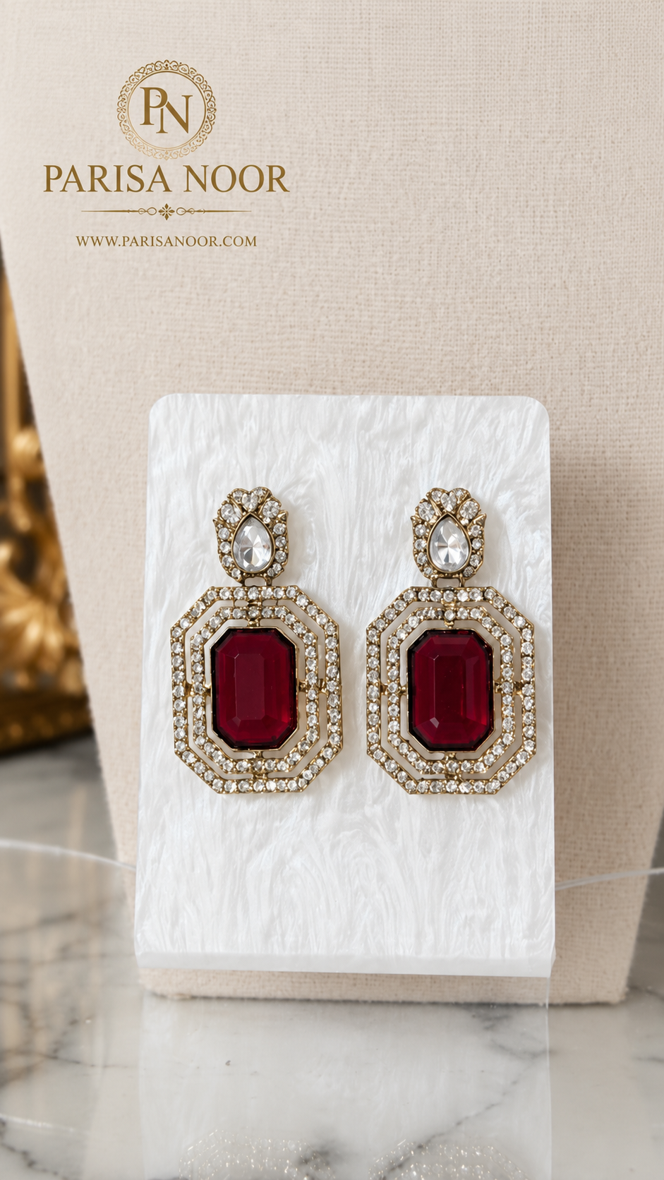 Luxury Ruby Pearl Choker Set – Clearance Sale