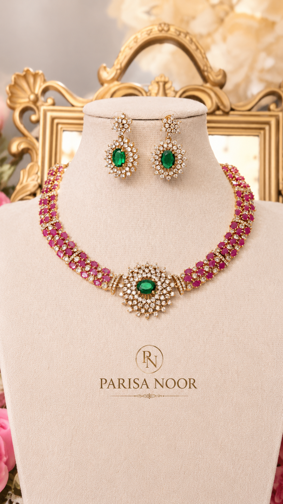 Arezoo Moissanite Luxury Necklace Set