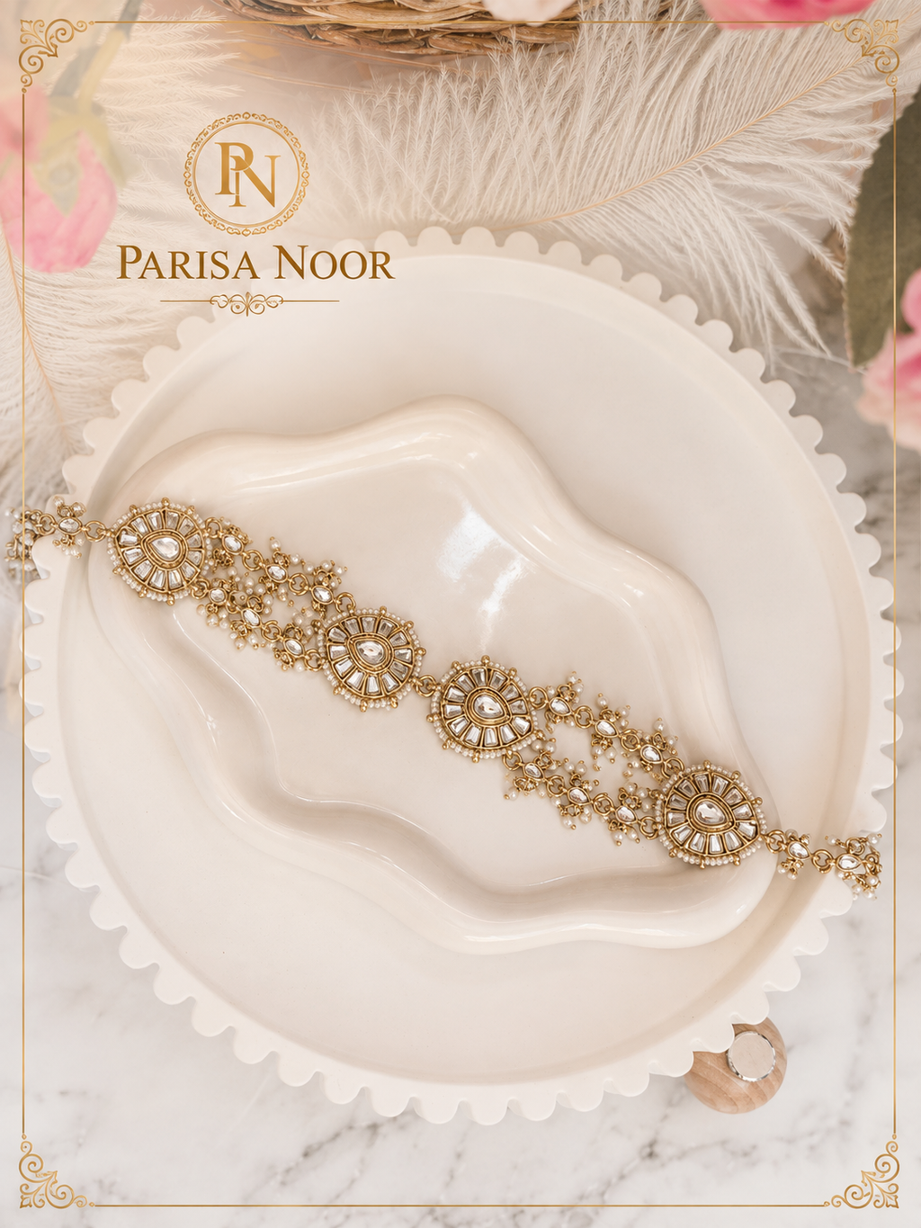 Aarini Sheeshphool Mathapatti Headpiece