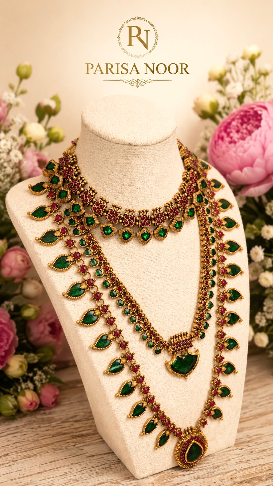 Palaka Layered Green Combo Set