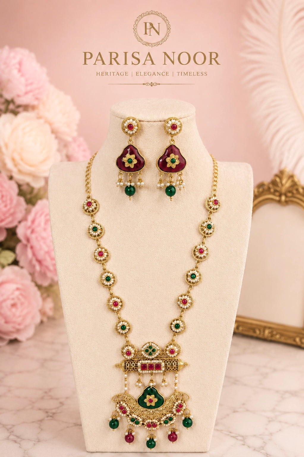 Rafa Heritage Long Necklace Set
