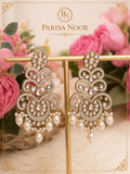 Avira Kundan Pearl Statement Earrings