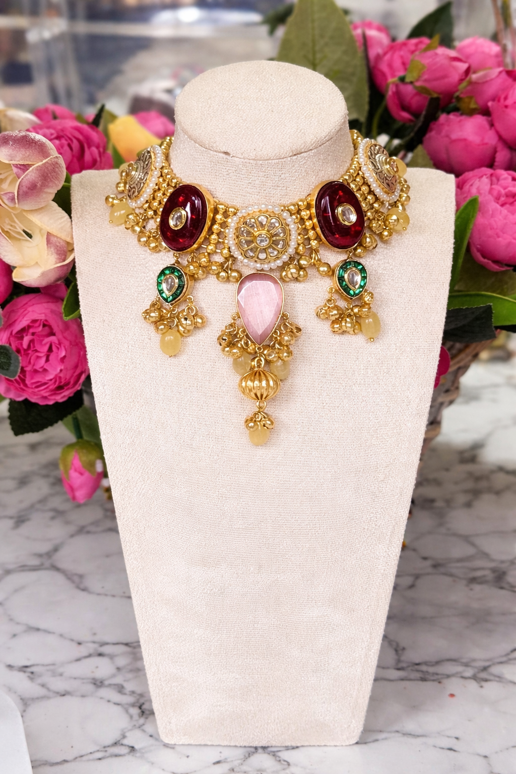 Shabnam Kashmiri Ghungru Necklace